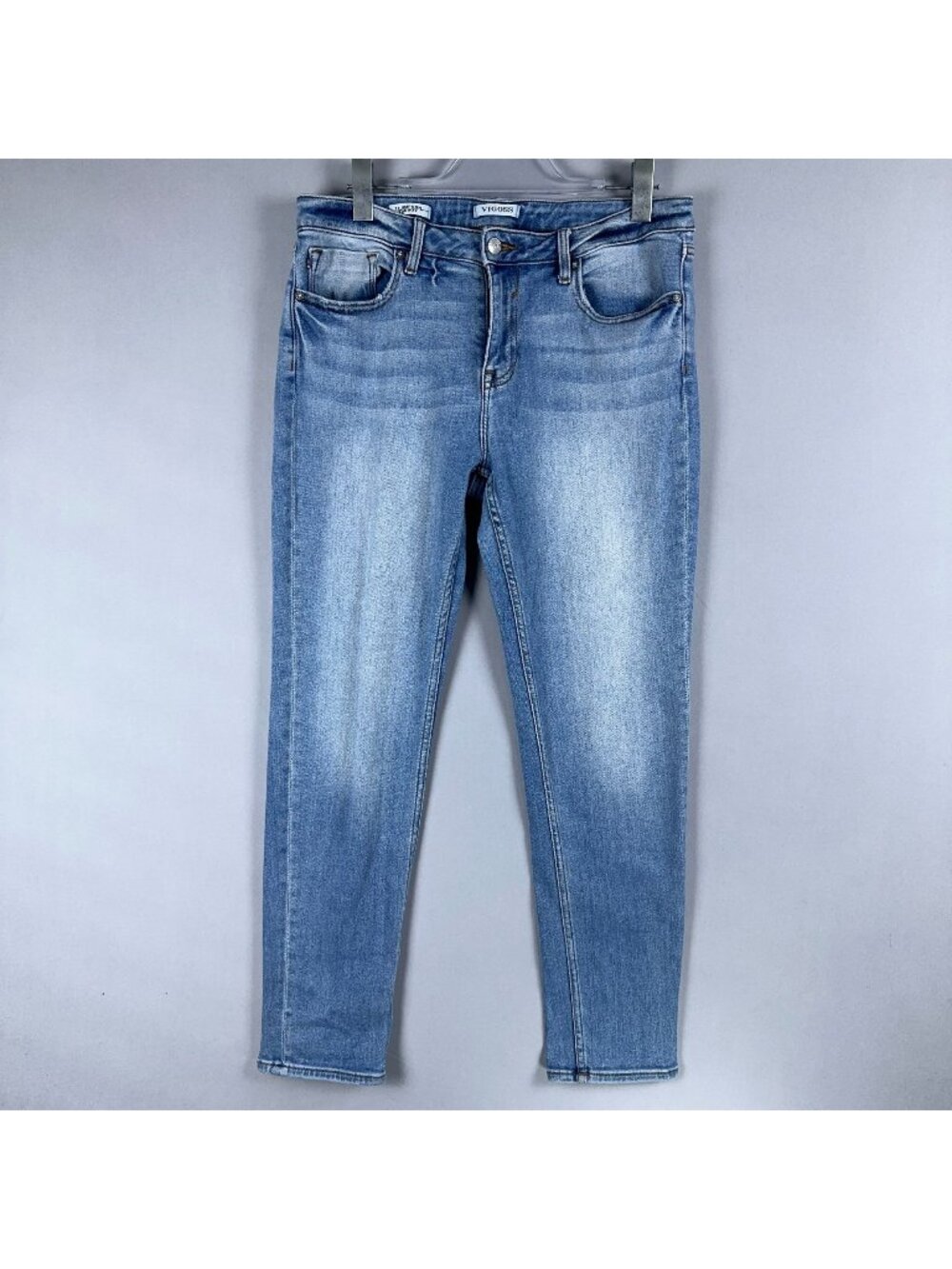 Vigoss Jeans Size 31 Thompson Tomboy Womens Blue Light Wash Cropped Skinny